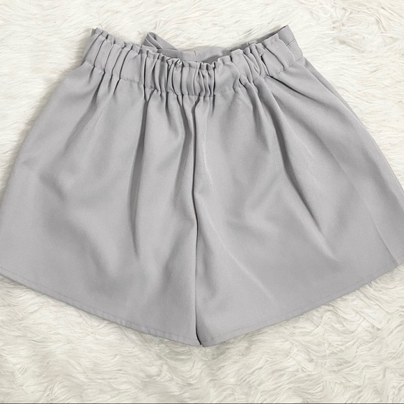 Gray Paperbag Shorts - Picture 2 of 5
